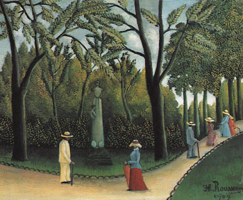 Luxembourg Gardens Chopin Monument 1909 - Henri Rousseau reproduction oil painting