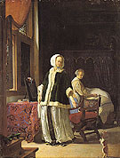 A Young Woman in the Morning c1659 - Frans van Mieris The Elder