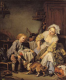 The Spoiled Child 1765 - Jean Baptiste Greuze reproduction oil painting