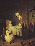 Grace Before a Meal 1744 - Jean Simeon Chardin reproduction oil painting