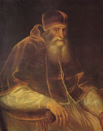 Pope Paul III 1548 - Titian reproduction oil painting