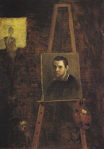 Self Portrait 1590 - Annibale Carracci reproduction oil painting
