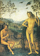 Apollo and Marsyas - Perugino reproduction oil painting