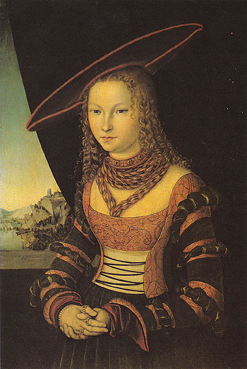Portrait of a Lady 1526 - Lucas Cranach reproduction oil painting