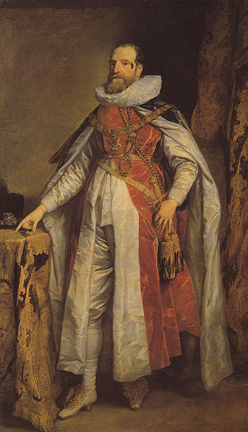Henry Danvers Earl of Danby as a Knight of fthe Order of the Garter 1630 - Van Dyck reproduction oil painting