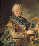 The Actor Pierre Jeliotte in the Role of Apollo - Louis Tocque reproduction oil painting