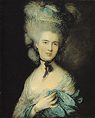 A Woman in Blue 1770 - Thomas Gainsborough reproduction oil painting