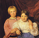 Children 1834 - Ferdinand Georg Waldmuller reproduction oil painting