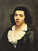 Self Portrait - Anne-Louis Girodet de Roucy-Trioson reproduction oil painting