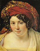 A Woman in a Turban - Anne-Louis Girodet de Roucy-Trioson reproduction oil painting