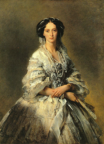 Empress Maria Aleksandrovna 1857 - Franz Xa ver Winterhalter reproduction oil painting