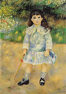 Child with a Whip 1885 - Pierre Auguste Renoir reproduction oil painting