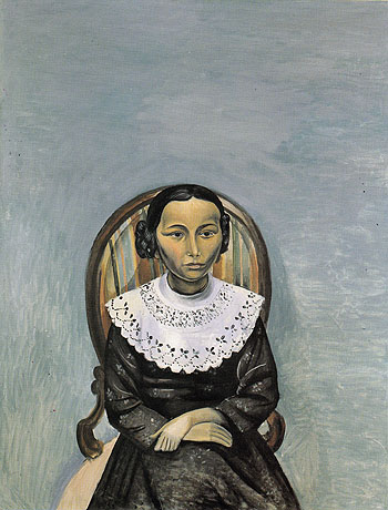 Portrait of a Young Girl in Black 1914 - Andre Derain reproduction oil painting