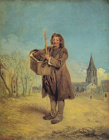The Savoyard with a Marmot 1716 - Jean Antoine Watteau reproduction oil painting