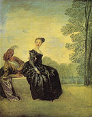 A Capricious Woman c1718 - Jean Antoine Watteau