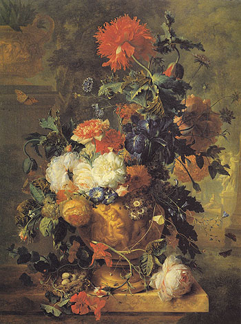 Flowers 1722 - Jan Van Huysum reproduction oil painting