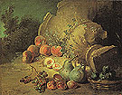 Still Life with Fruit 1721 - Jean Baptiste Oudry reproduction oil painting