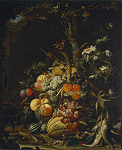 Fruit - Abraham Mignon reproduction oil painting