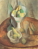 Compotier Fruit and Glass 1909 - Pablo Picasso