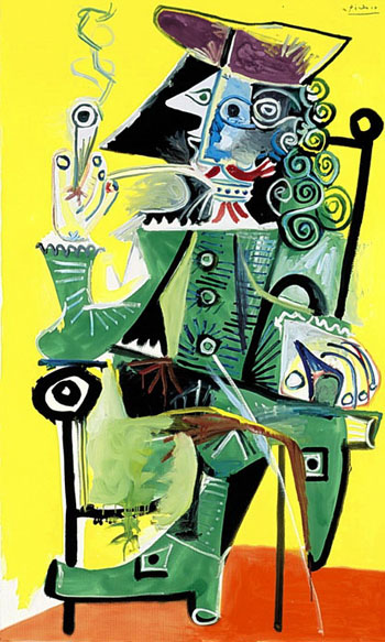 Musketeer with Pipe 1968 2 - Pablo Picasso reproduction oil painting