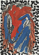 Bla Bla 1974 - A R Penck reproduction oil painting