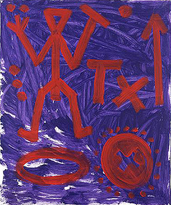 Das Jahr 89 Standard 1991 - A R Penck reproduction oil painting