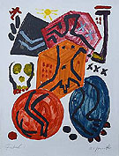 Farfal 1987 - A R Penck reproduction oil painting