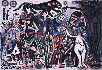 Tskrie Vi 1984 - A R Penck reproduction oil painting