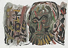 Untitled Selbstbildnis I 1987 - A R Penck