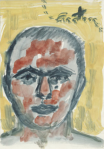 Untitled Self Portrait 1973 - A R Penck reproduction oil painting