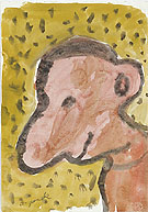 Untitled Self Portrait 3 1987 - A R Penck reproduction oil painting