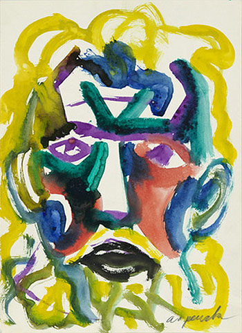 Untitled Self Portrait c1980 - A R Penck reproduction oil painting