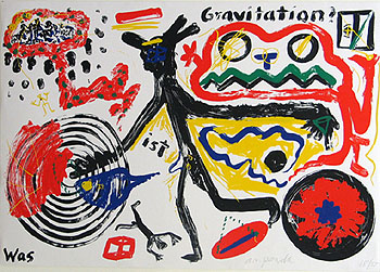 What is Gravity 1984 - A R Penck reproduction oil painting