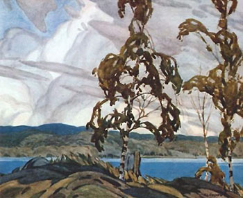A Breezy Day - A.J. Casson reproduction oil painting
