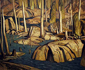 Back Water - A.J. Casson reproduction oil painting
