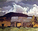 Barn at Pointe au Chene - A.J. Casson reproduction oil painting