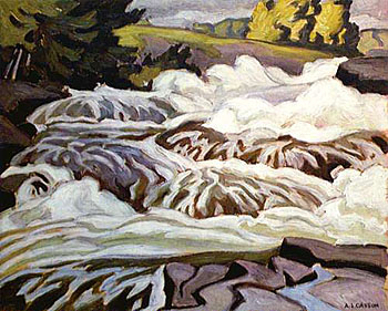 Buck Slide - A.J. Casson reproduction oil painting