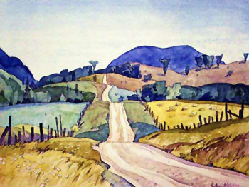 Country Road - A.J. Casson reproduction oil painting
