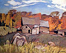Farm Near Baptiste - A.J. Casson reproduction oil painting