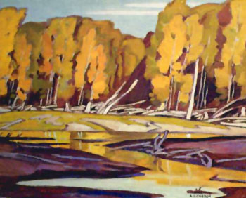 Grance Lake - A.J. Casson reproduction oil painting