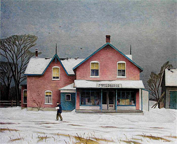 Grey March Day - A.J. Casson reproduction oil painting