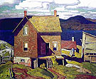 House at Parry Sound - A.J. Casson reproduction oil painting