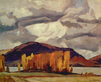 Kamaniskeg Lake Autumn - A.J. Casson reproduction oil painting