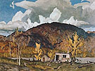 Lumbermans Cabin - A.J. Casson reproduction oil painting