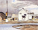 Lumber Mill - A.J. Casson reproduction oil painting