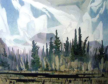Morning Mist B - A.J. Casson reproduction oil painting