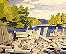 Old Dam - A.J. Casson reproduction oil painting