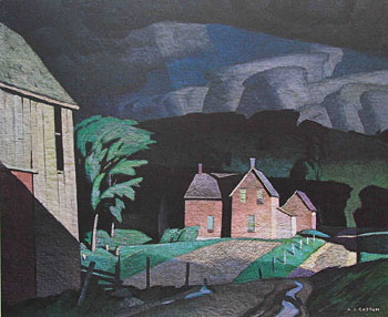 Passing Storm - A.J. Casson reproduction oil painting
