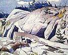 Rock Study - A.J. Casson reproduction oil painting