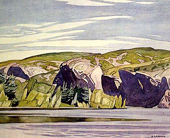 Summer Lake Mazinaw - A.J. Casson reproduction oil painting